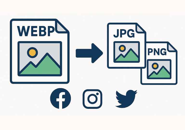 How to Convert WebP Images to JPG or PNG for Sharing on Social Media